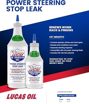 Lucas Oil 12 Oz. Power Steering Leak-Stopper Fluid - 1 Each