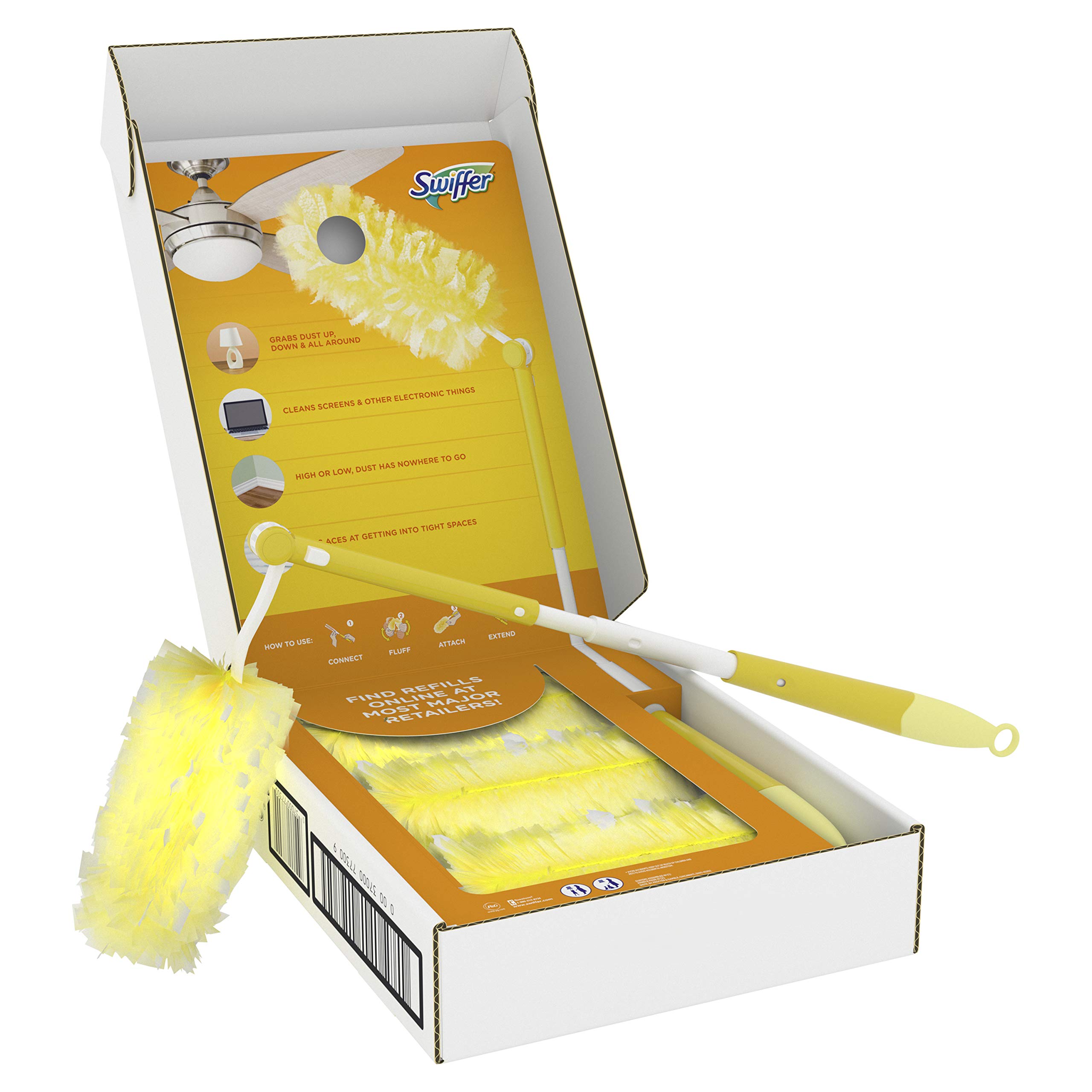 Buy Swiffer DUSters Heavy Duty Extender Starter Kit, Ceiling Fan DUSter