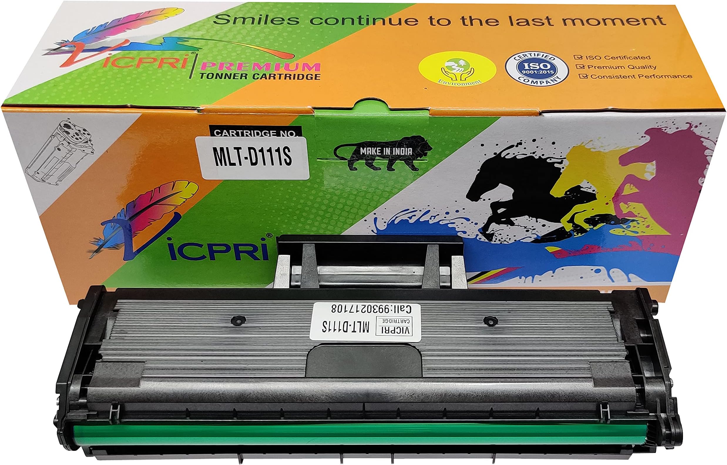 VICPRI MLT-D111S / MLT D111S / 111S / 111 Premium Toner Cartridge Compatible with Samsng M2020W, SL-M2022 / SL-M2022W / SL-M2070 / SL-M2070W / SL-M2070FW / SL-M2071 / SL-M2071W (VICPRI-MLT-D111S Cartridge)