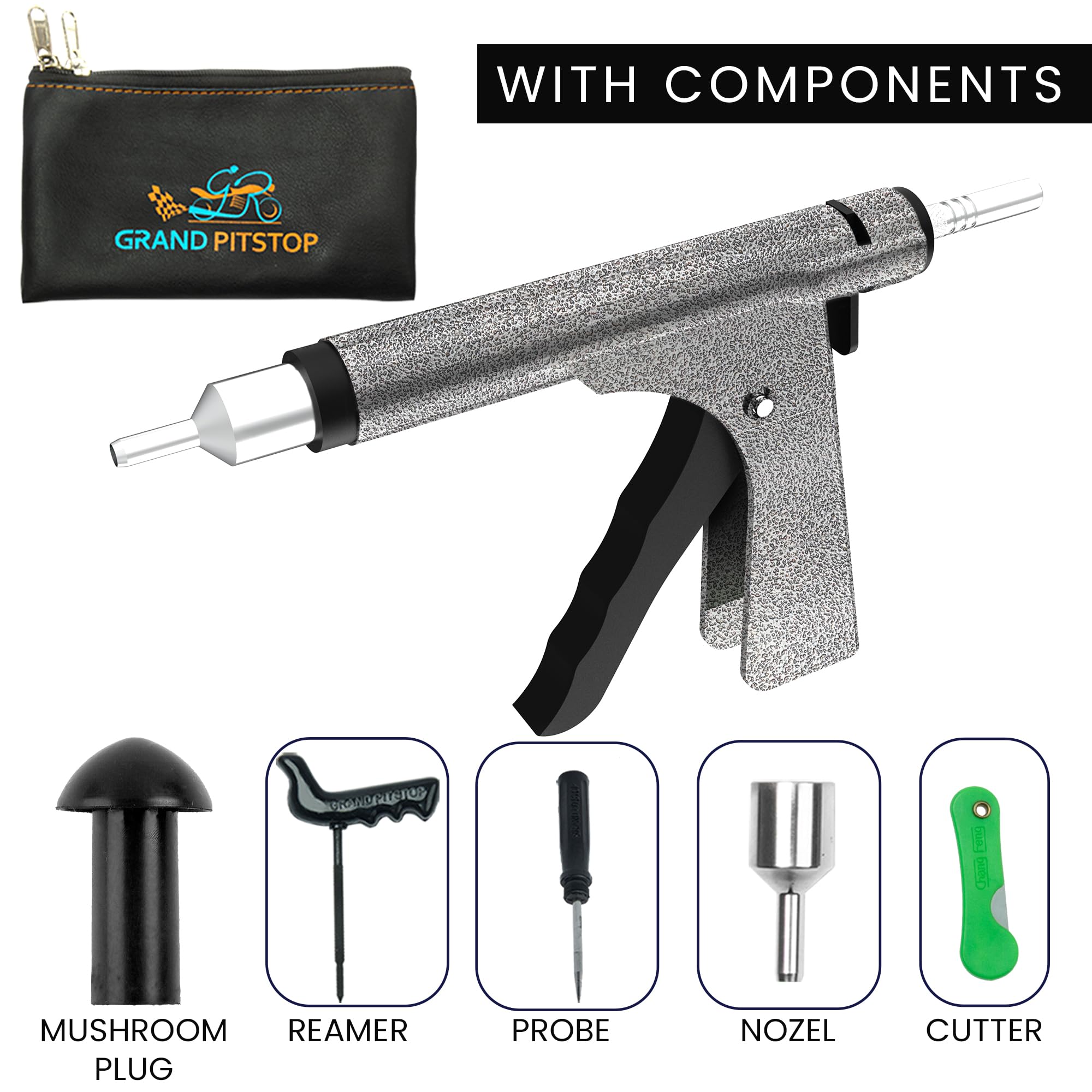 Grand Pitstop Tubeless Tyre Repair Kit Tire Plugs Replacement