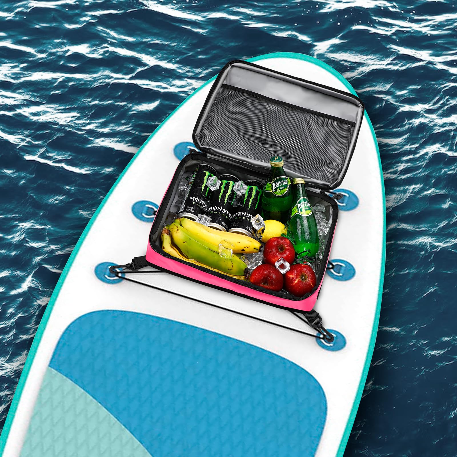 Borsa termica per paddleboard, borsa termica impermeabile surf sup top isolata, a prova di perdite, per 10 lattine, borsa accessori per paddleboard SUP e kayak