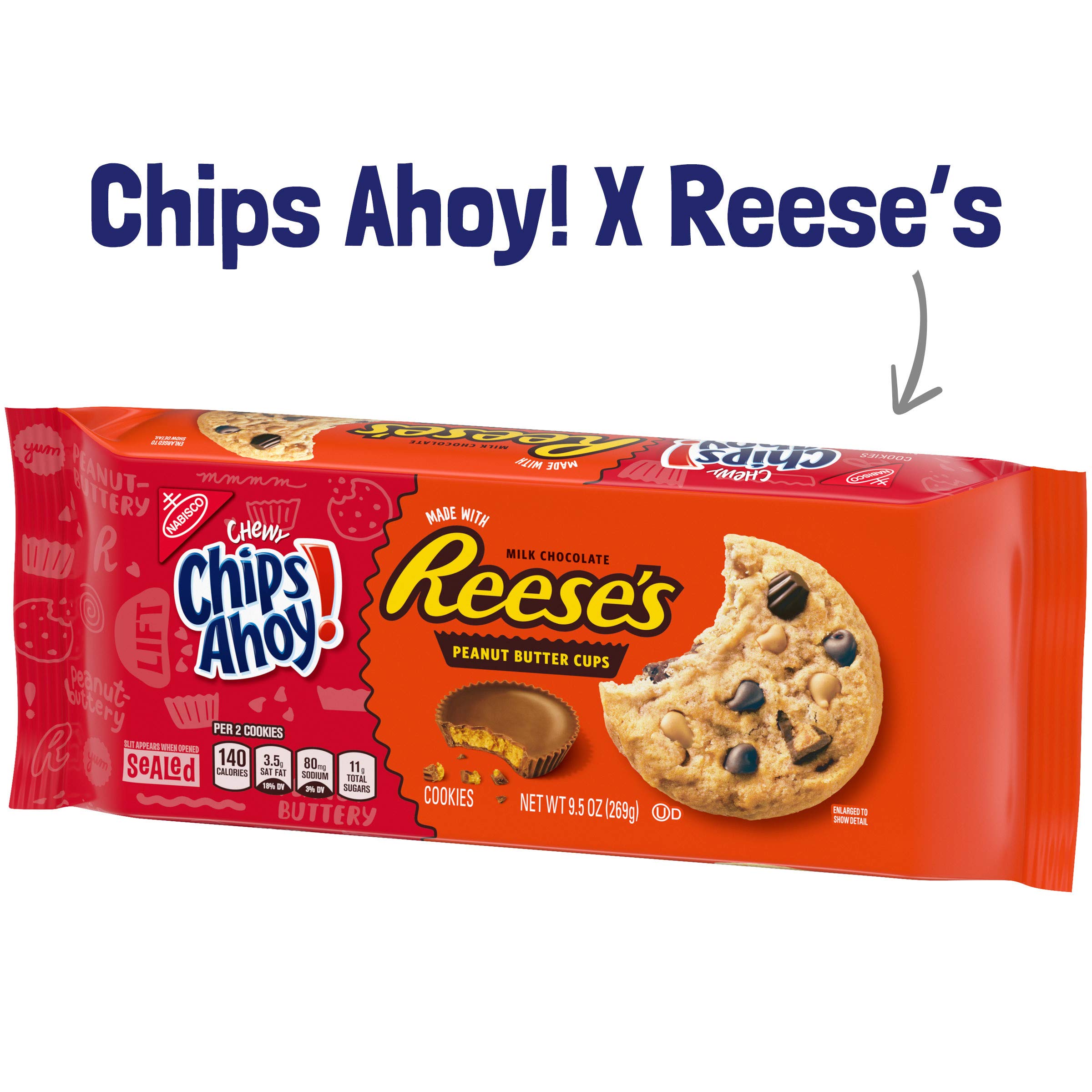 CHIPS AHOY! Chewy Chocolate Chip Cookies with Reese's Peanut Butter