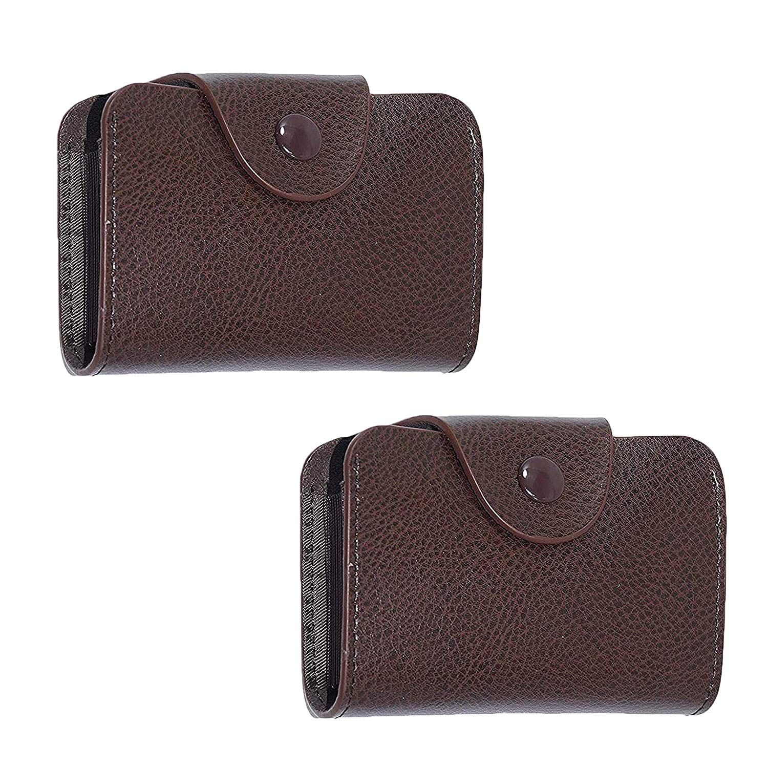 Storite 2 Pack 13 Slots Leather Credit Card Holder Wallet for Men & Women (10.5 x 7.5 x 2.6 cm, Brown) (B079Z56BJM) Amazon Price History, Amazon Price Tracker