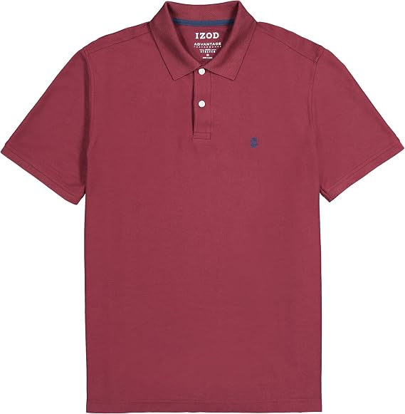 Izod Men's Advantage Performance Short Sleeve Polo Shirt