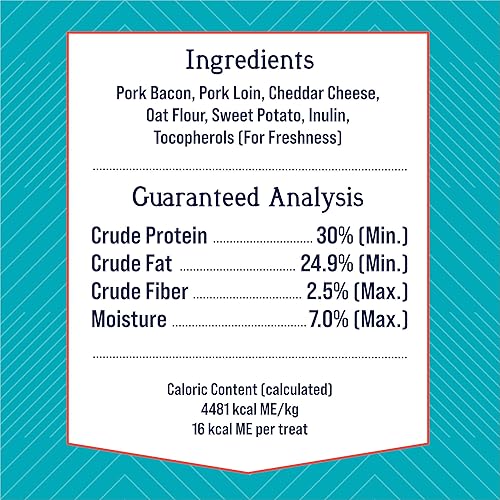 Miniatura 2 de Stewart Golosinas liofilizadas para perros, receta de tocino y queso PuffPops, sin gluten, bolsa resellable de 2.8 onzas, fabricada en Estados