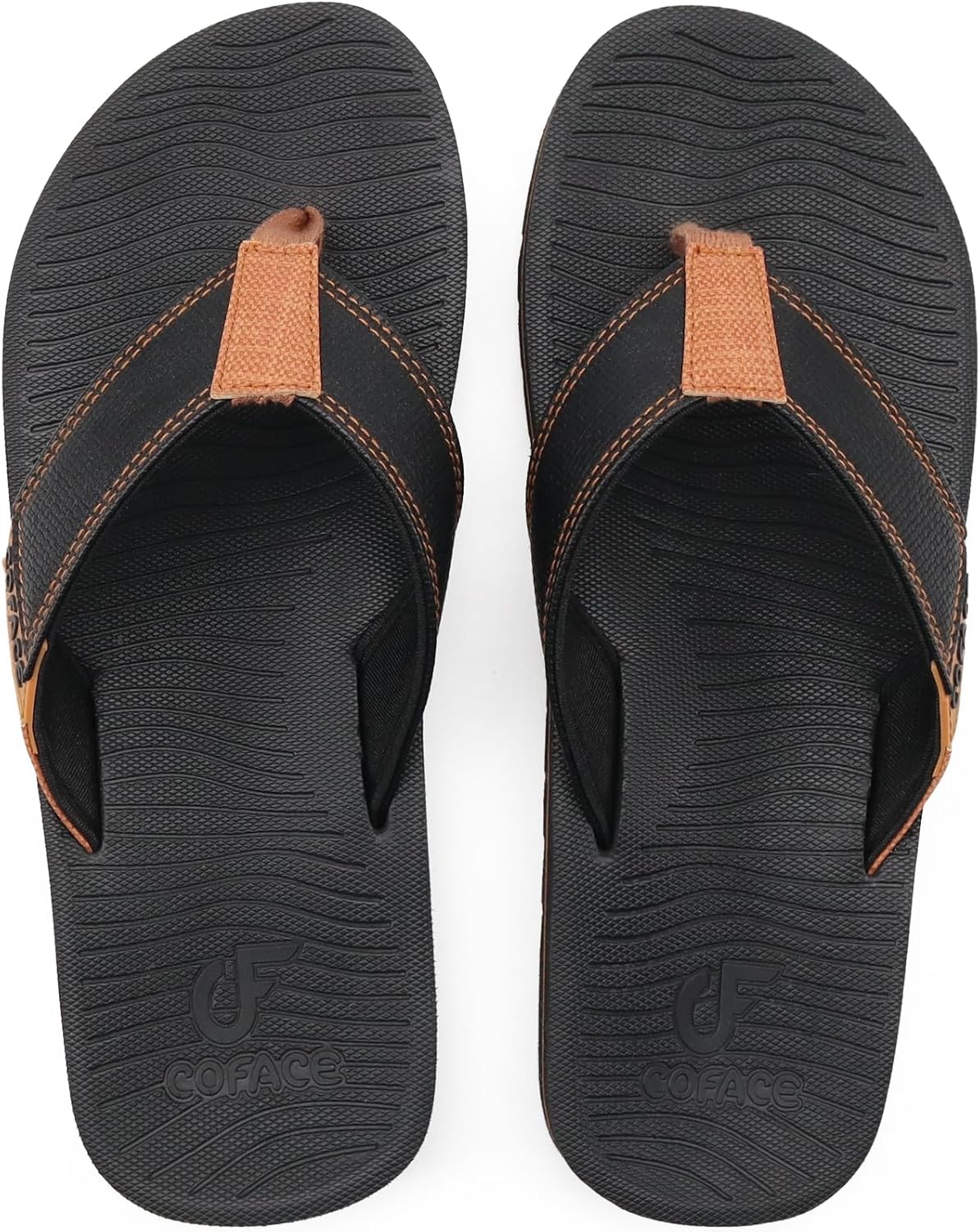 COFACE Flip Flops for Men with Arch Support Mens Sport Beach Thong-Sandals Outdoor 2025 Summer Leather Sandal for Man - Image 7