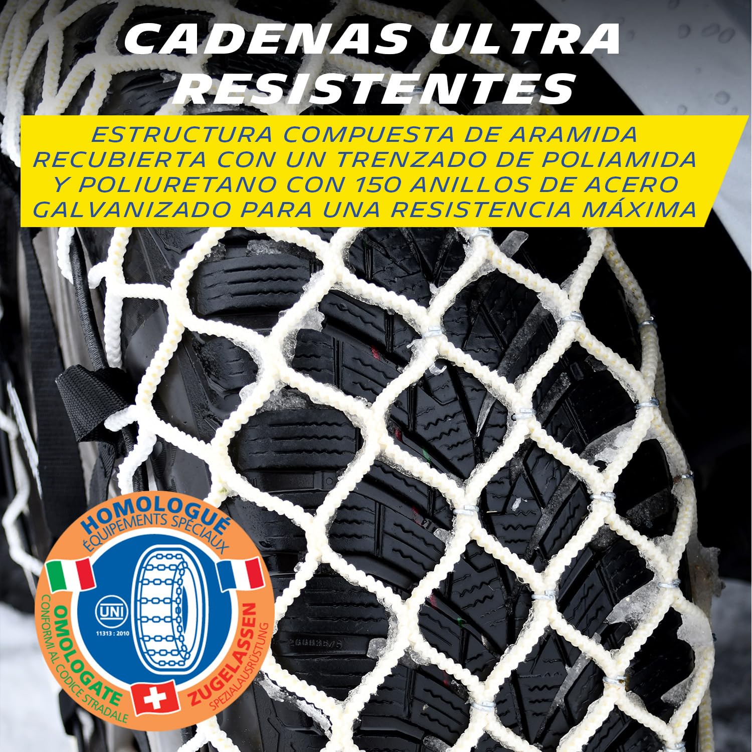 MICHELIN EASY GRIP Limited Cadenas de nieve compuestas resistentes y de rápido montaje, E16