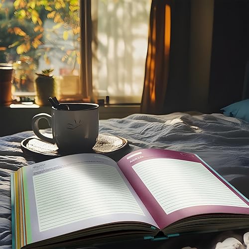 Miniatura 7 de Diario de atención plena de 365 días, cuaderno guiado de avisos diarios para diario reflexivo de autodescubrimiento