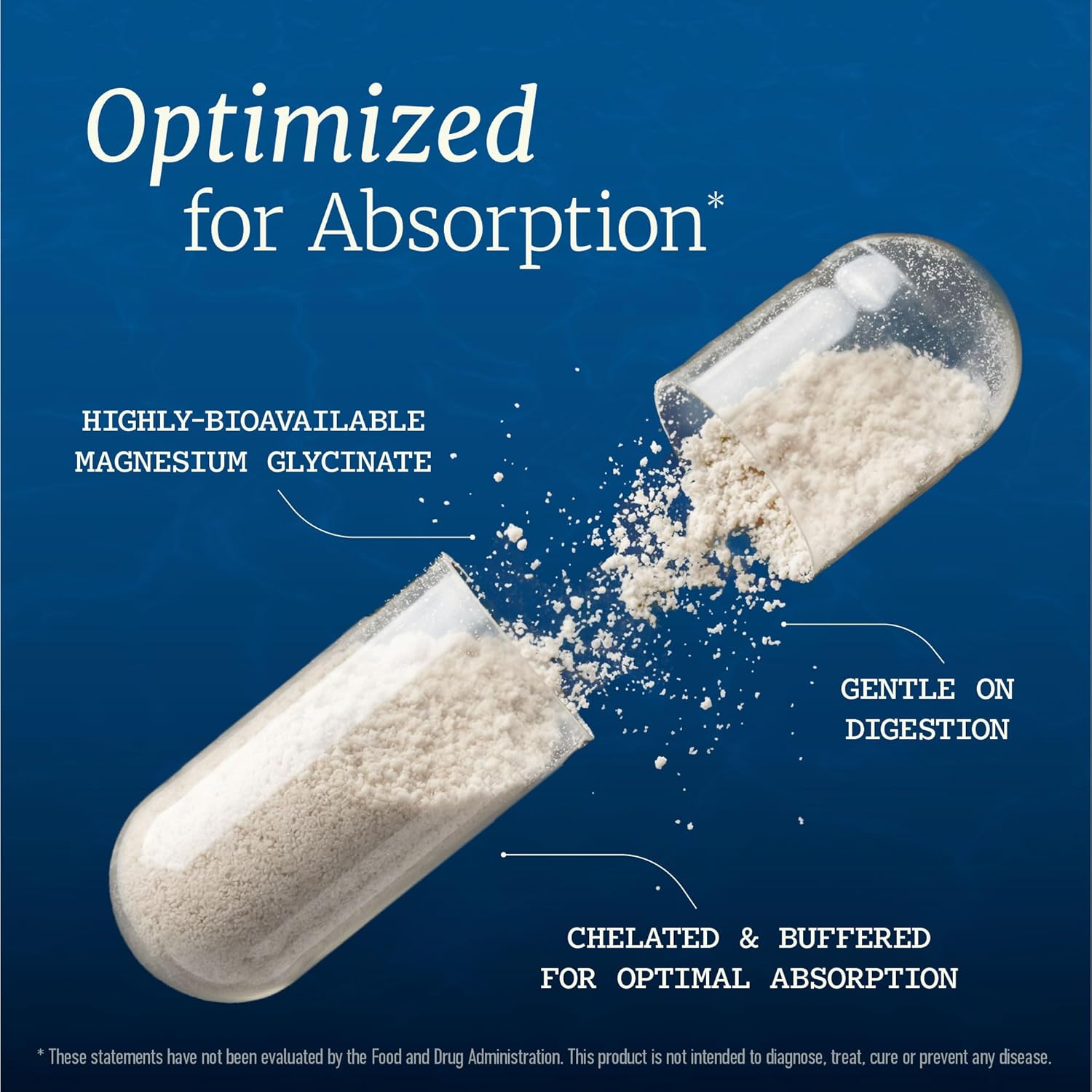 Magnesium Glycinate 500mg | High Absorption | Sleep, Muscle, Bone, Heart Health & Relaxation Support for Women & Men | Chelated Mag Glycinate | Magnesium Supplement | Vegan & Non-GMO | 120 Capsules - Image 4