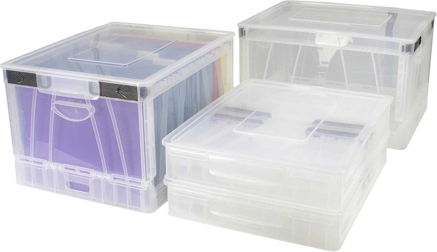 Storex Folding Storage Cube with Lid, 17.25 x 14.25 x 10.5