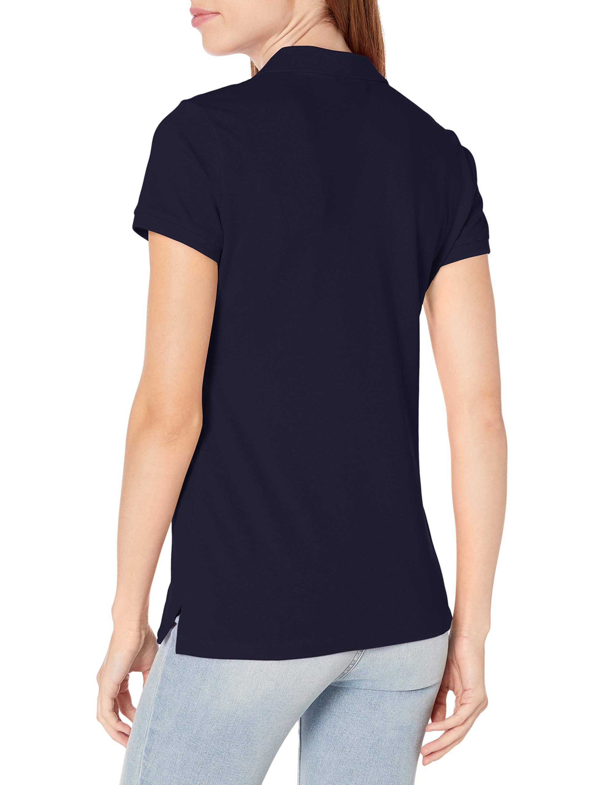Nautica Polo Short Sleeve Button Placket Polo Polo de Manga Corta con Botones Mujer (Pack de 1)