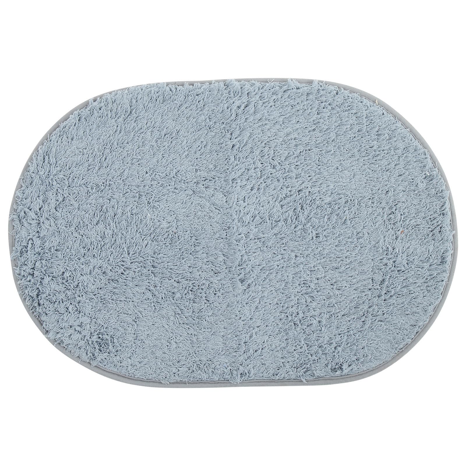 Felpudo ovalado de berber fleece absorbente y antideslizante para hogar