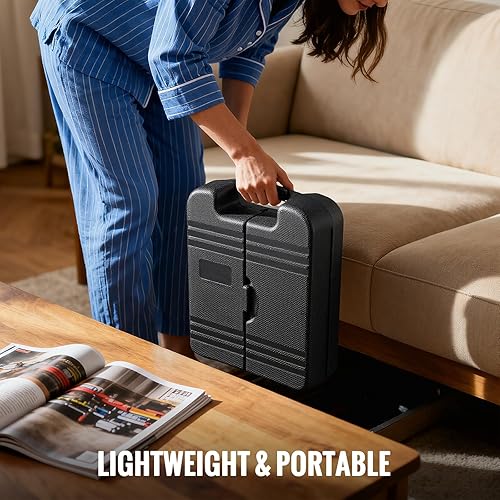 Miniatura 7 de TLGREEN Juego de 101 herramientas y taladros inalámbricos de 8 V, kit de herramientas eléctricas recargables USB-C con motor sin escobillas y carga