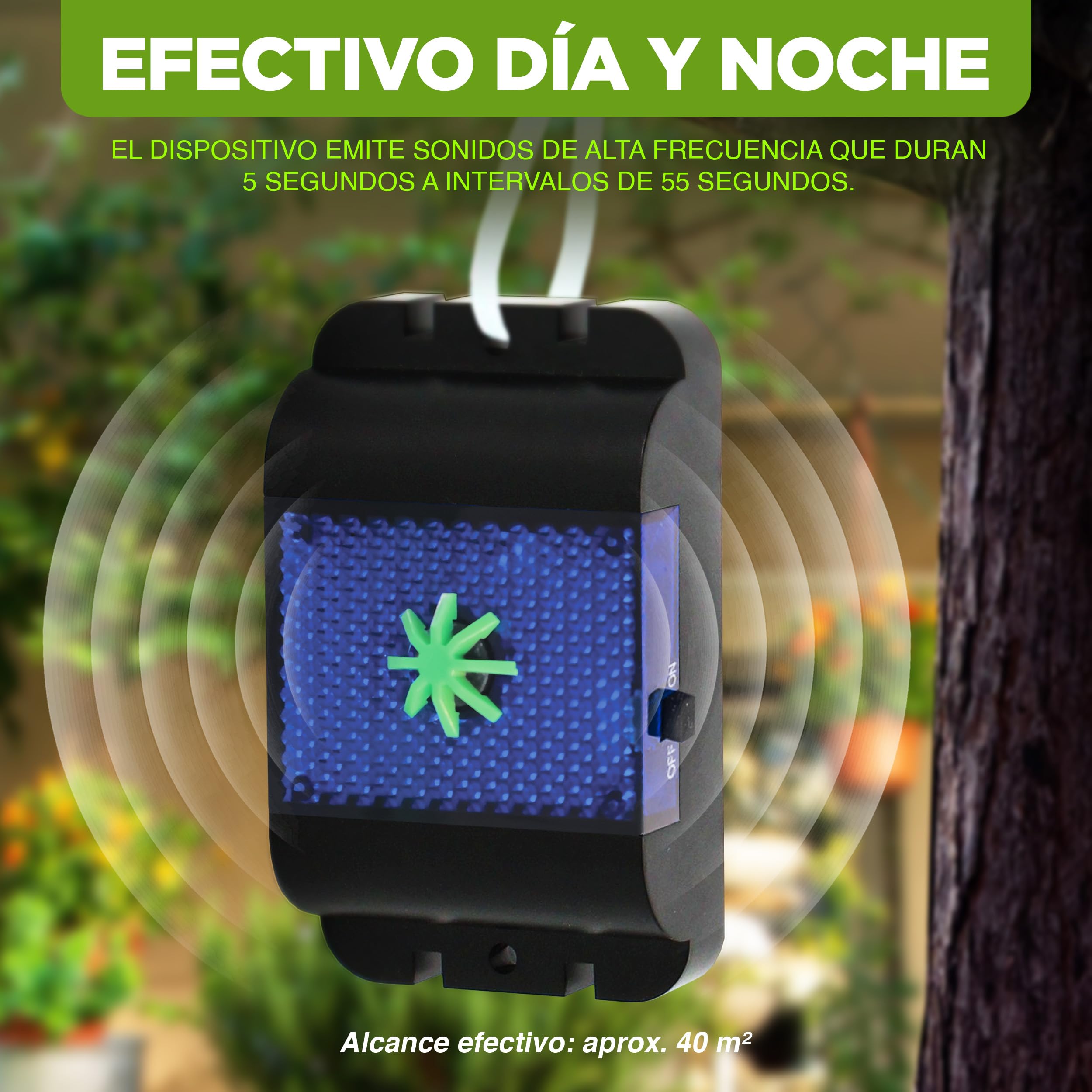 ISOTRONIC Repelente ultrasónico para Ratones y Ratas: Repelente de plagas con ultrasonido y luz LED Azul, disuasivo para Ratones sin Veneno ni trampas, Alcance Efectivo de 40 m² (2 Unidades).