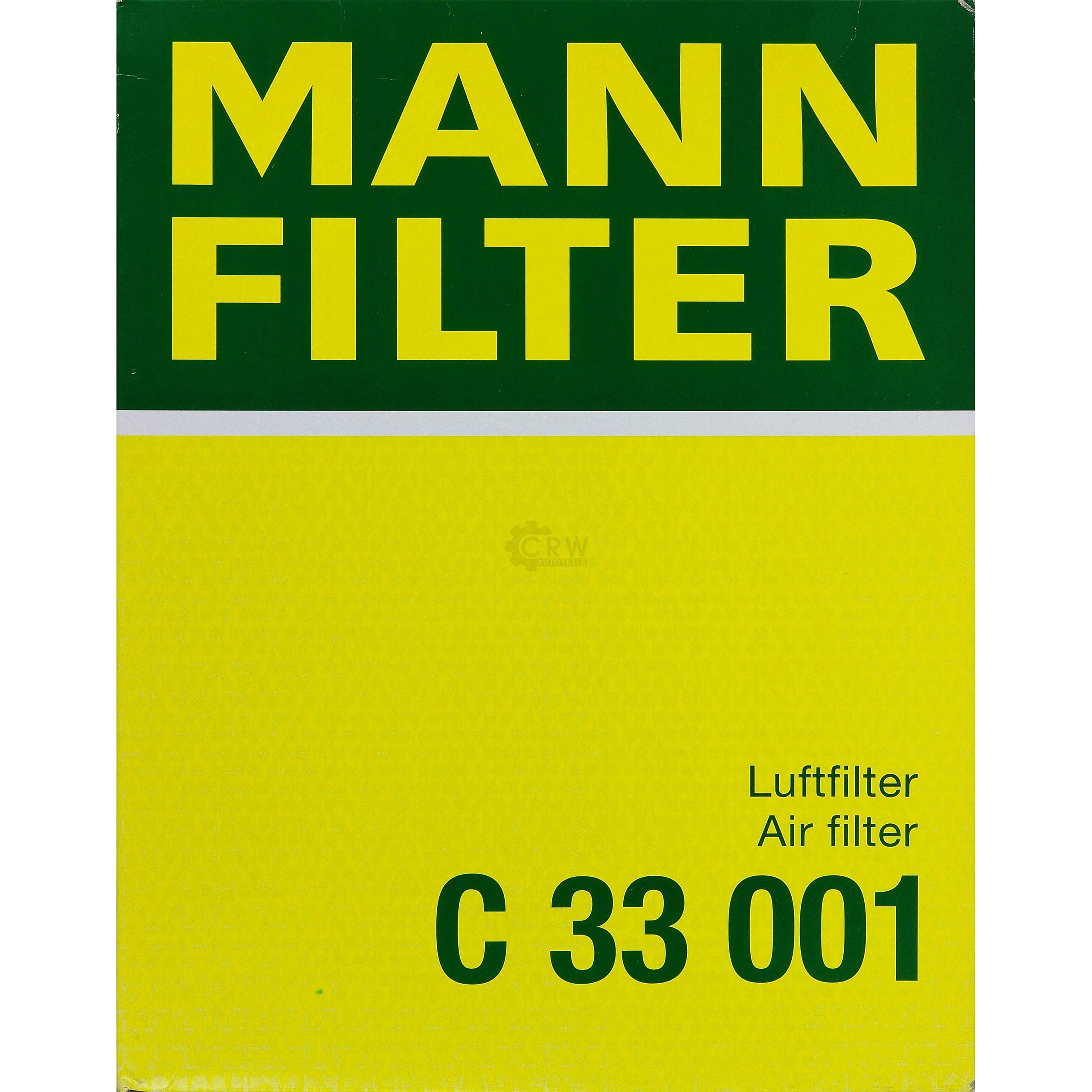 Paquete de inspección Kit de mantenimiento de filtros con filtro de aceite HU 721/4 x, filtro de aire C 33 001, filtro de combustible WK 5002 x, filtro de habitáculo CUK 2941-2, tornillo de