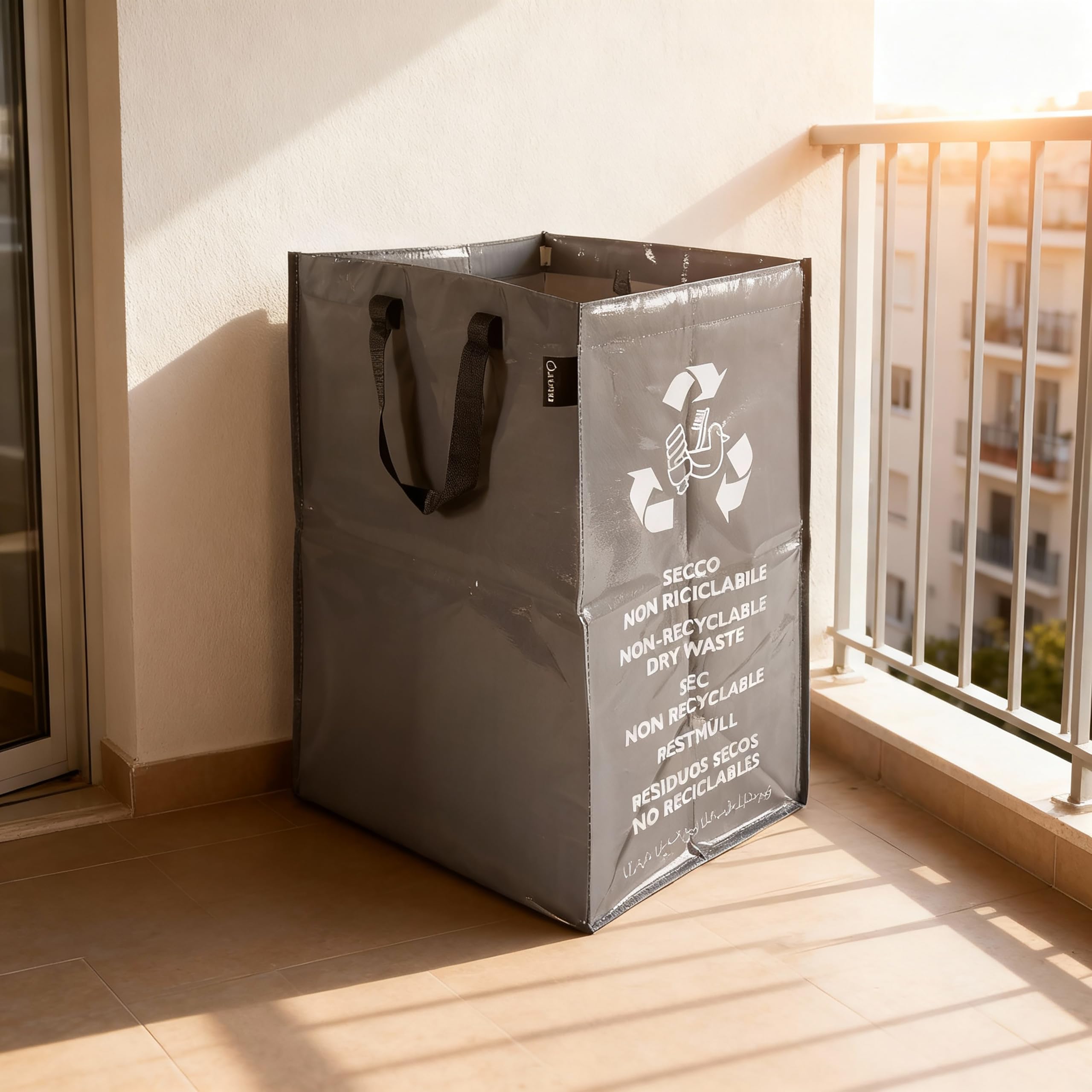 Perfetto Pojemnik 62 l na środek suchy, nie nadaje się do recyklingu, popiół, 30 x 38 x h55