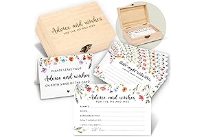 50 Pcs Wedding Advice & Wishes Cards for Bride and Groom