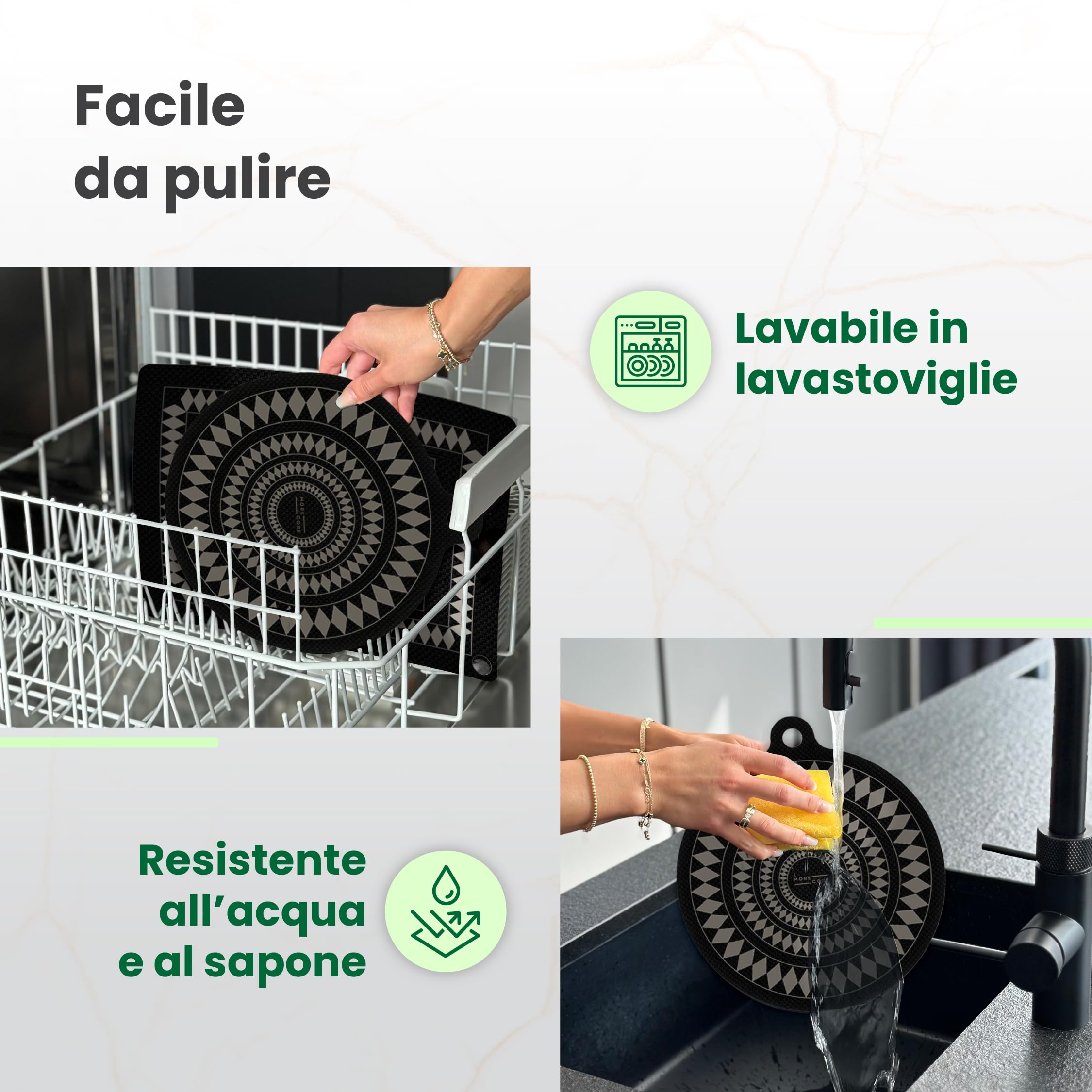 MoreCore Protezione Piano Induzione | Copri Piano Induzione | Piano Cottura Induzione | Tappetino Piano Induzione | Copri Piano Cottura | Copertura Piano Induzione | Coprifornelli | 5 Unità