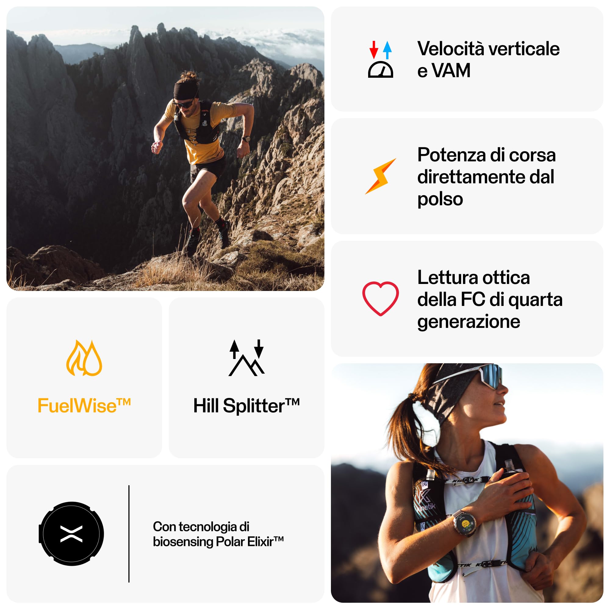 Polar Grit X2 Pro Orologio GPS Outdoor Vetro Zaffiro