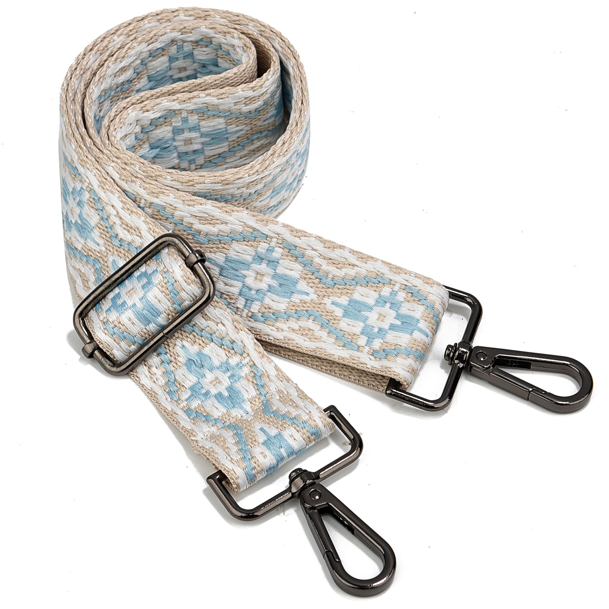 Purse Strap Gold Hardware Replacement Crossbody Bag Strap, Wide Adjustable Shoulder Strap