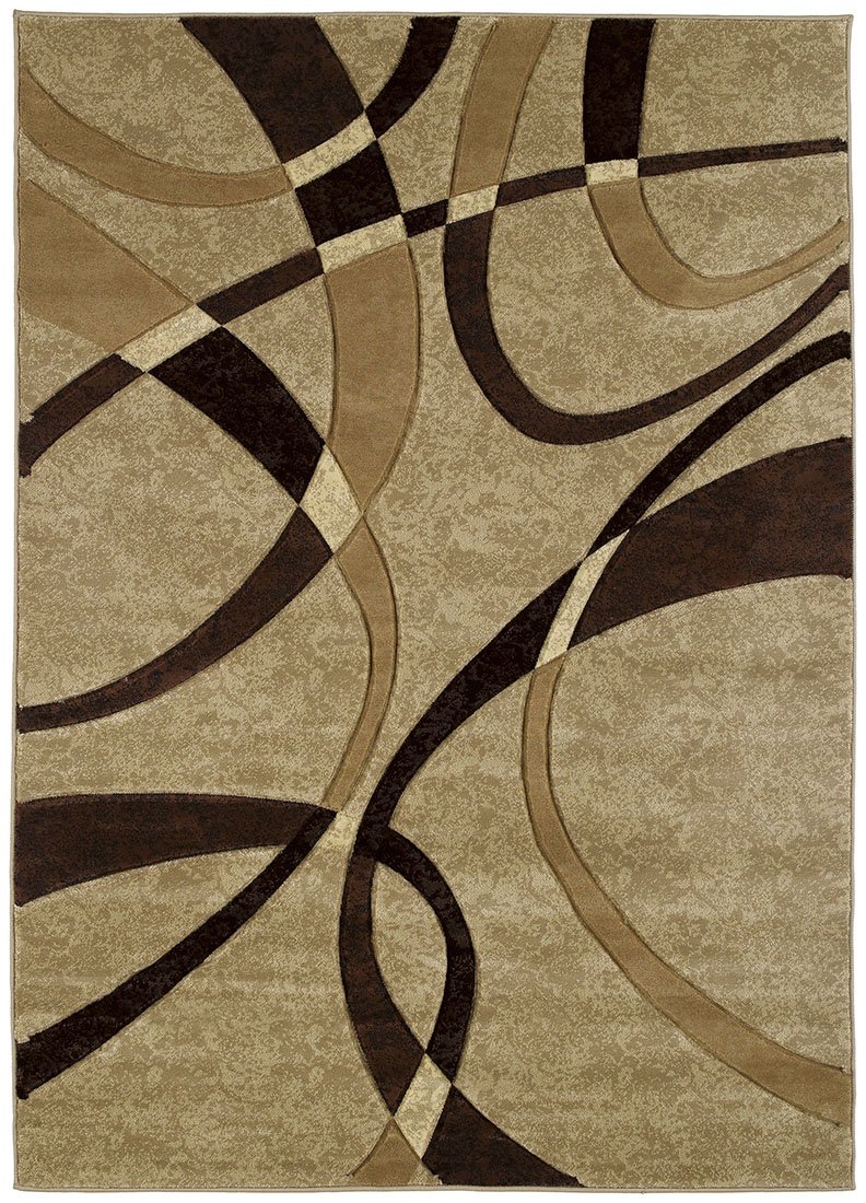 United Weavers Polypropylene Area Rugs United Weavers Contours La-Chic Chocolate Area Rug 2'7 X 4'2 Inches