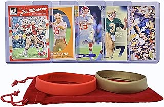Joe Montana Football Cards (5) Assorted Bundle - San Francisco 49ers Trading Card Gift Set - coolthings.us