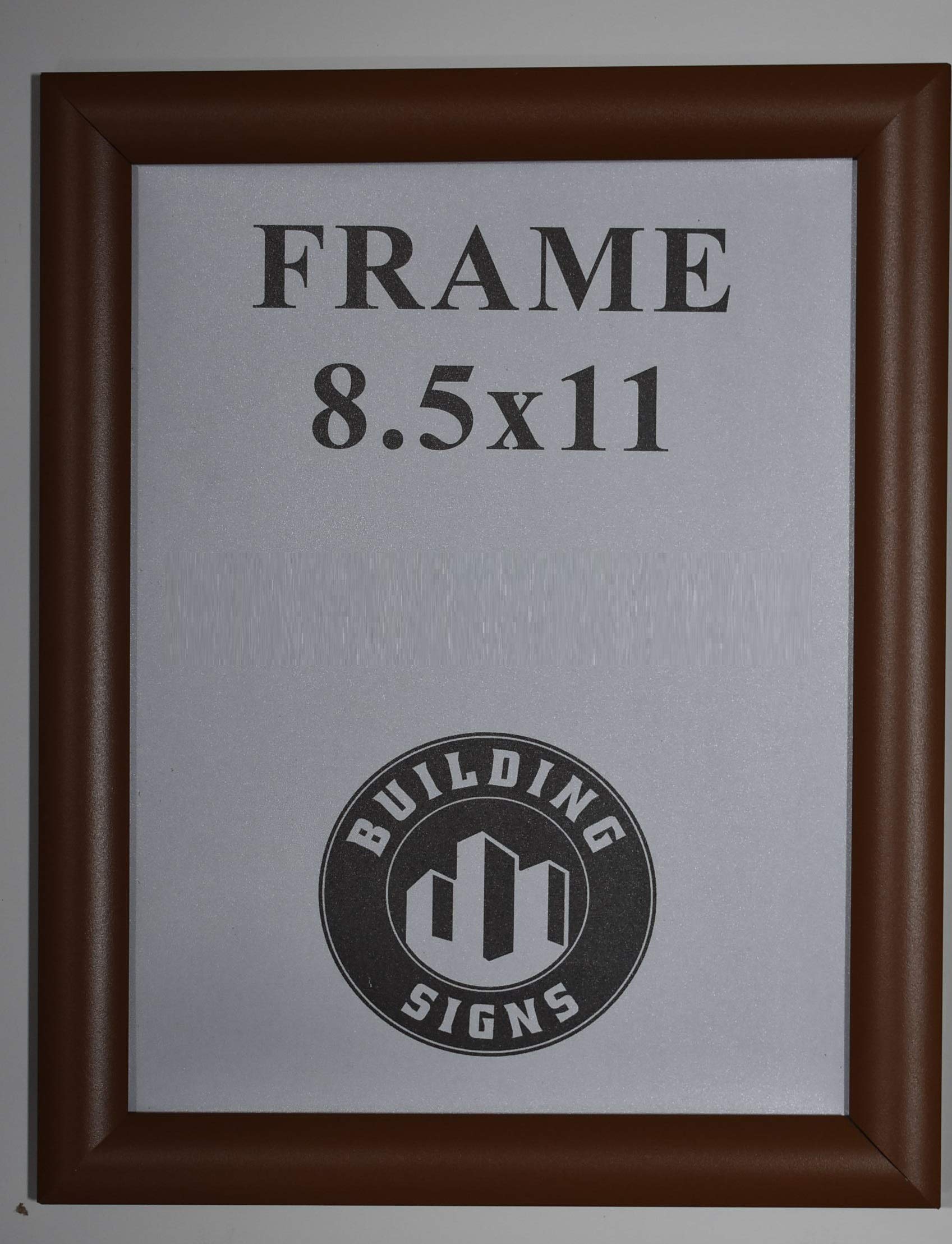 Brown Snap Poster Frame/Picture Frame/Notice Frame 8.5 x 11 Front Load Easy Open Snap Frame (Aluminum !!!)