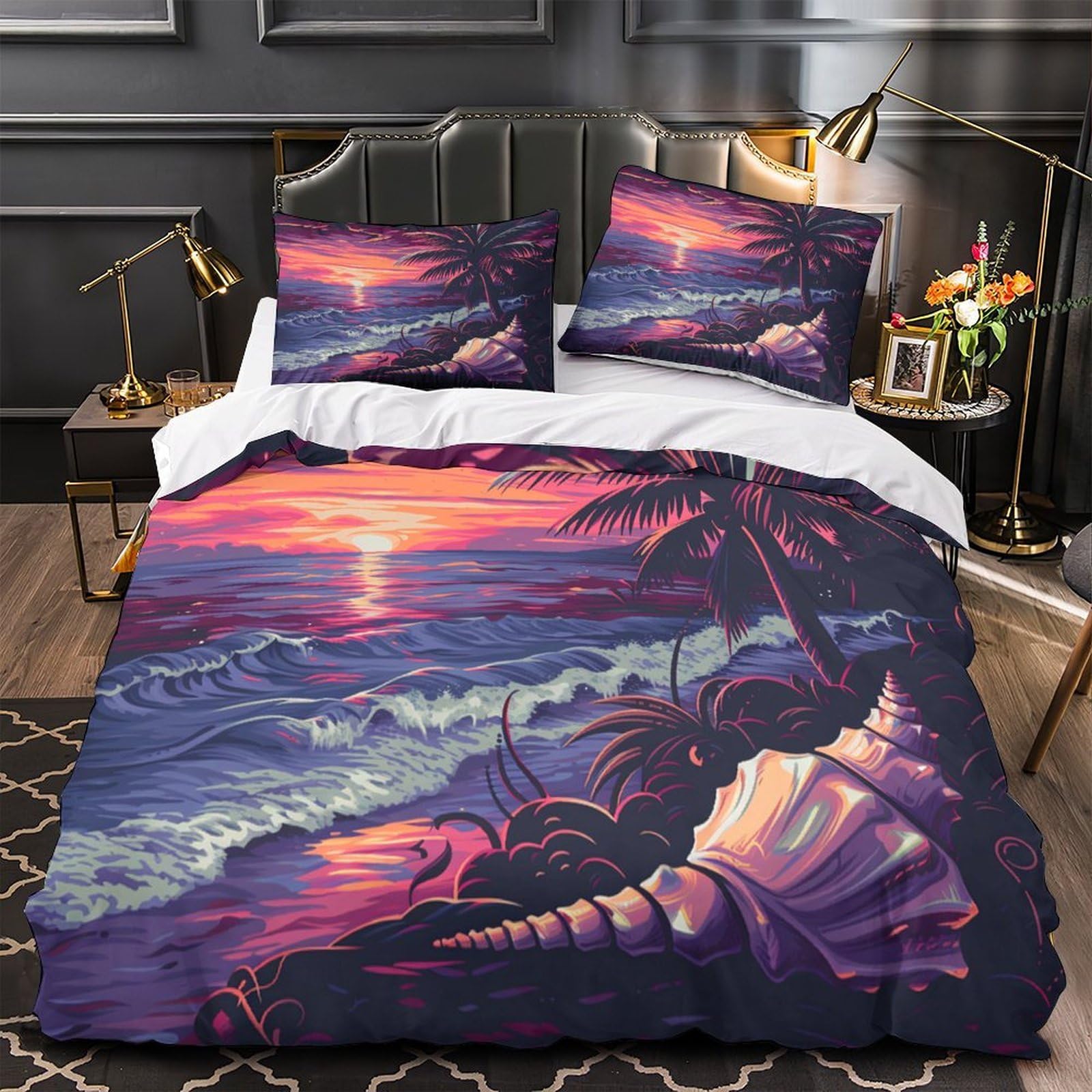 Housse de couette microfibre respirante et hypoallergénique 135x200