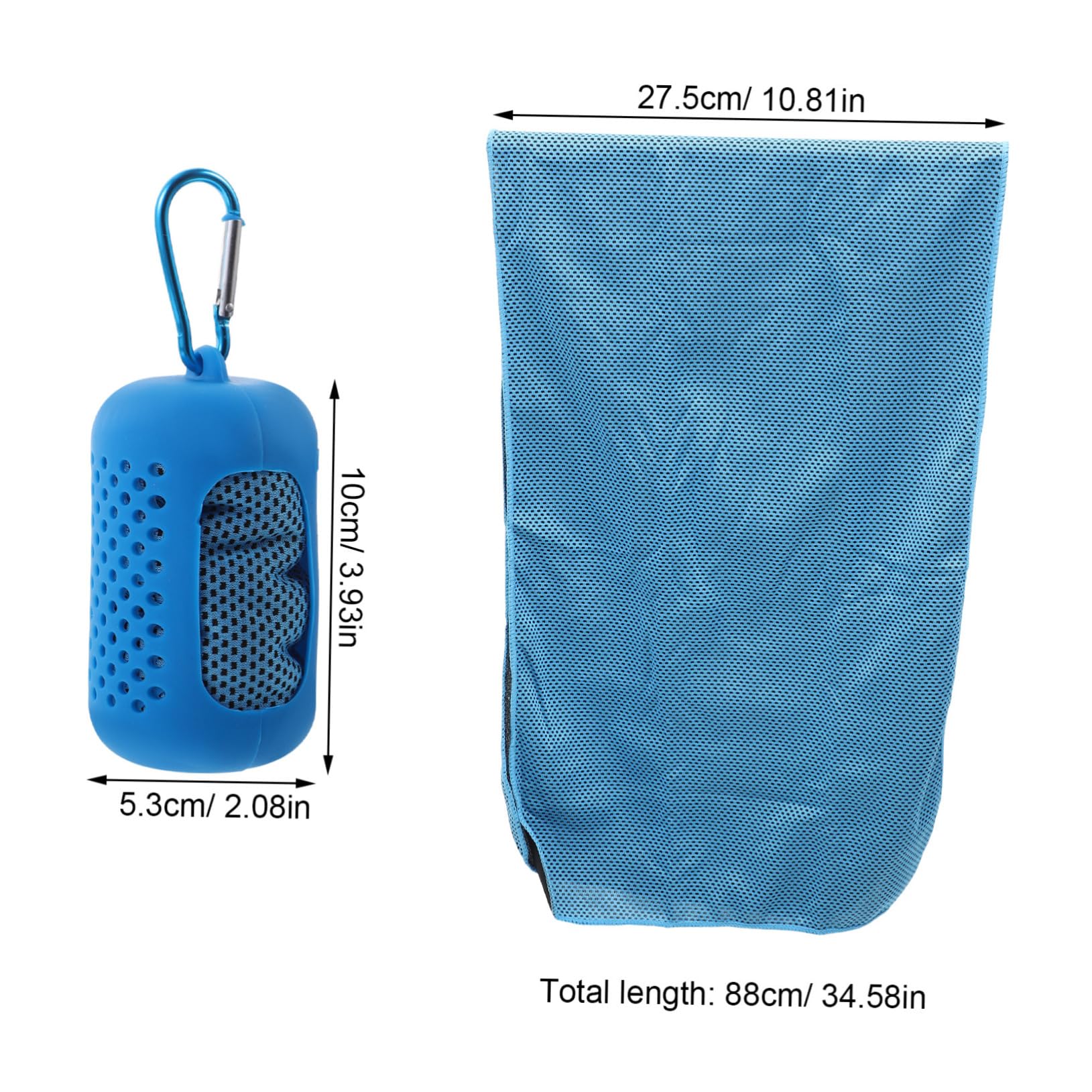 BESPORTBLE 2 Sets Microfiber Sports Towel Quick Drying Ice Towel Gym Sports Sweat Absorbent Comfortable