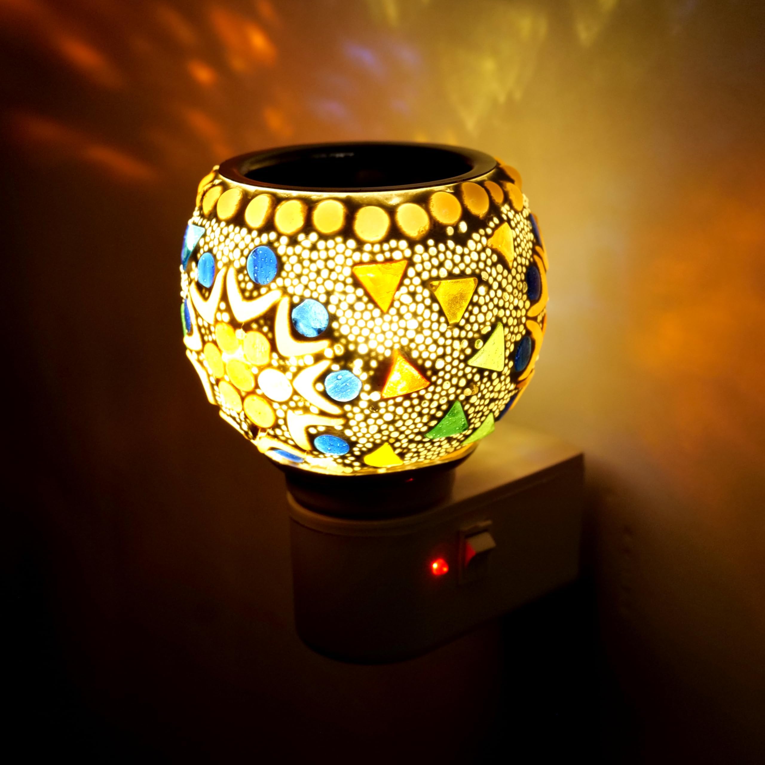 - Prodeed (101) Camphor Diffuser Burner/Kapoor dani Electrical Camphor with Kapoor | Kapoor Dani Night Lamp Essential Oil Camphor Burner for Fragrance with Switch On/Off Button for Heating.