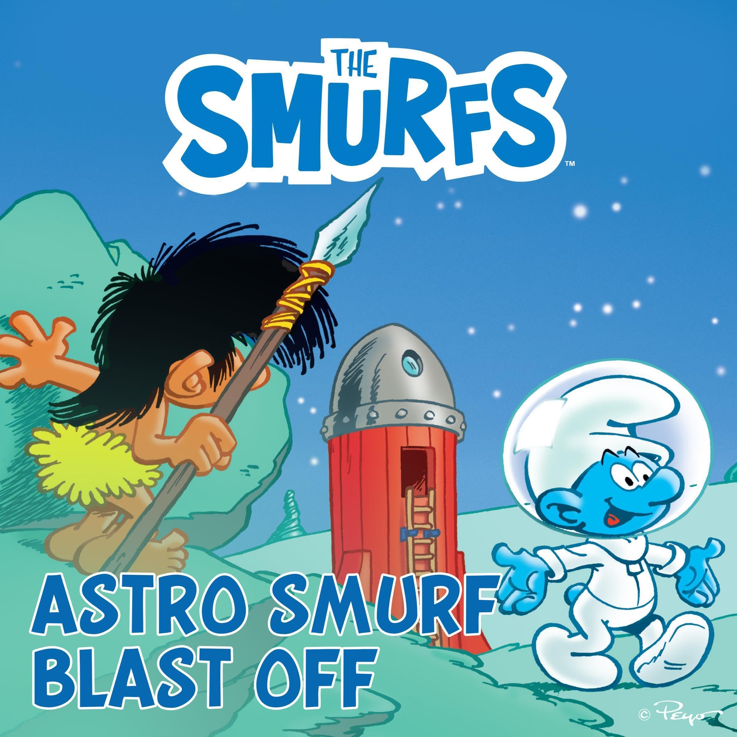 Cover art for Astro Smurf Blasts Off