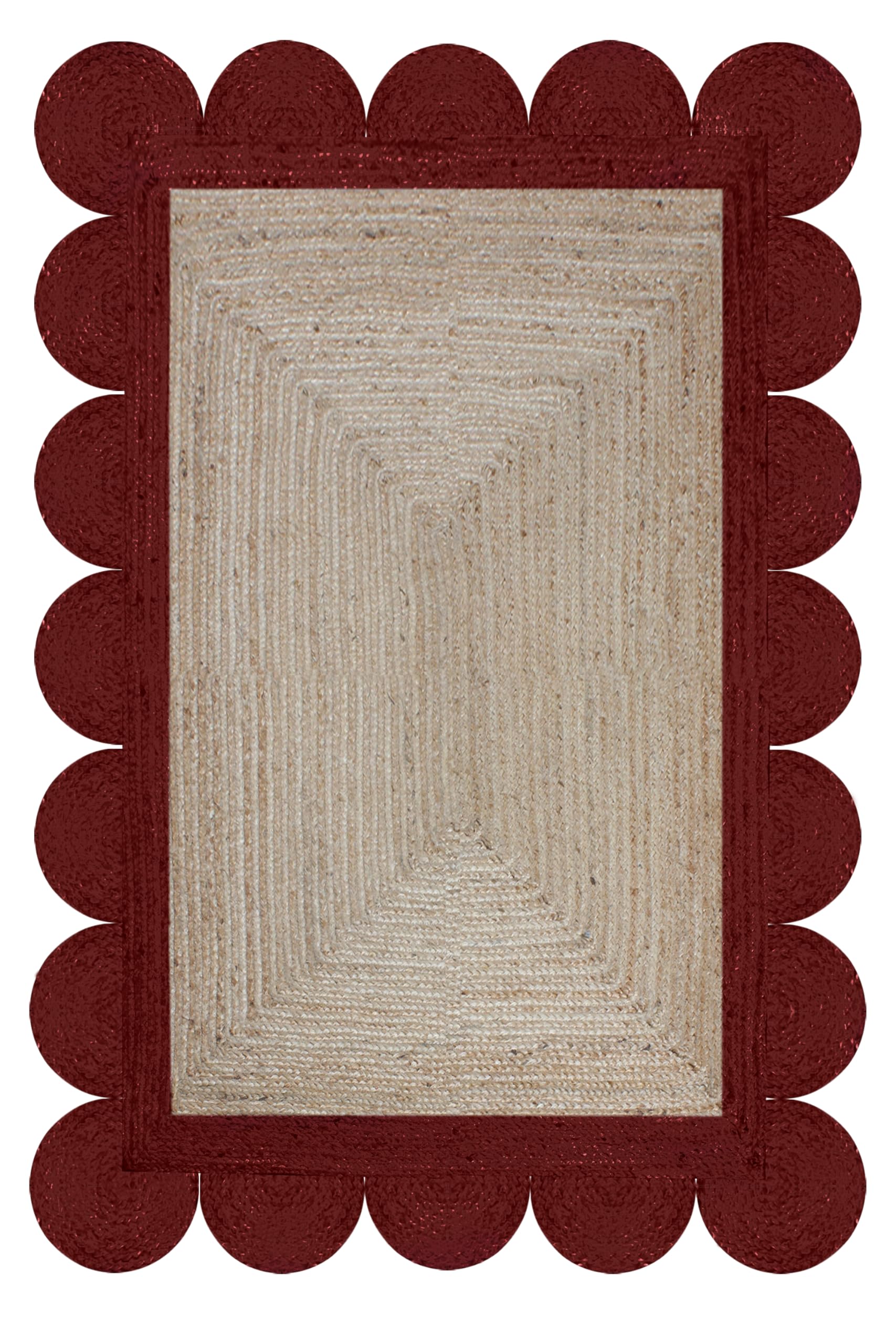Tapis en jute de 21 x 3 m Kilim beige marron grand format pour zone de circulation élevée