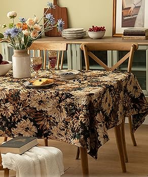 アンティーク　テーブルクロス Amazon｜テーブルクロス レトロ 花 アンティークフラワー 綿混