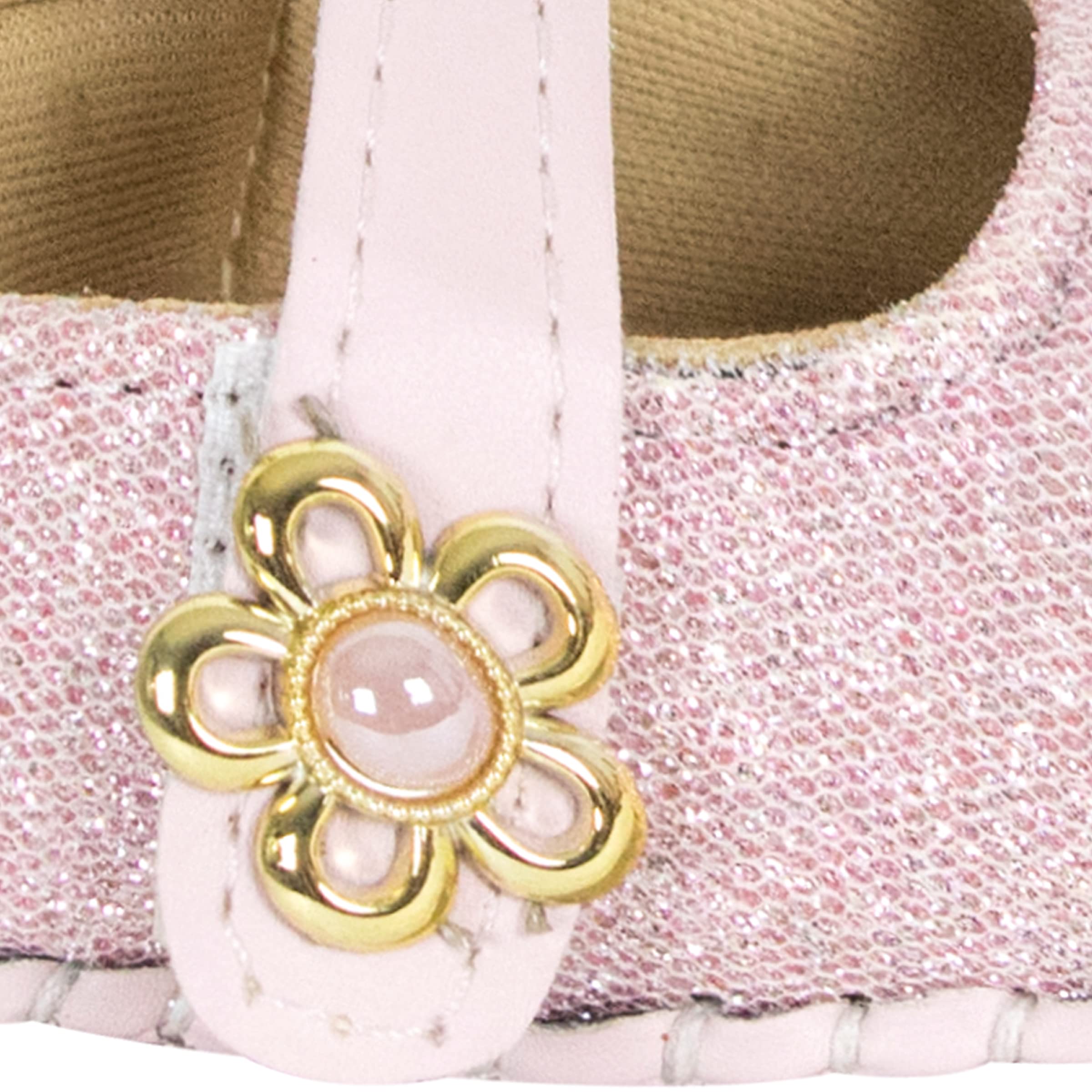 Neska Moda Baby Girls Synthetic Leather Hook & Loop Loafer Booties/Shoes For 0 To 6 Months (Pink) 2