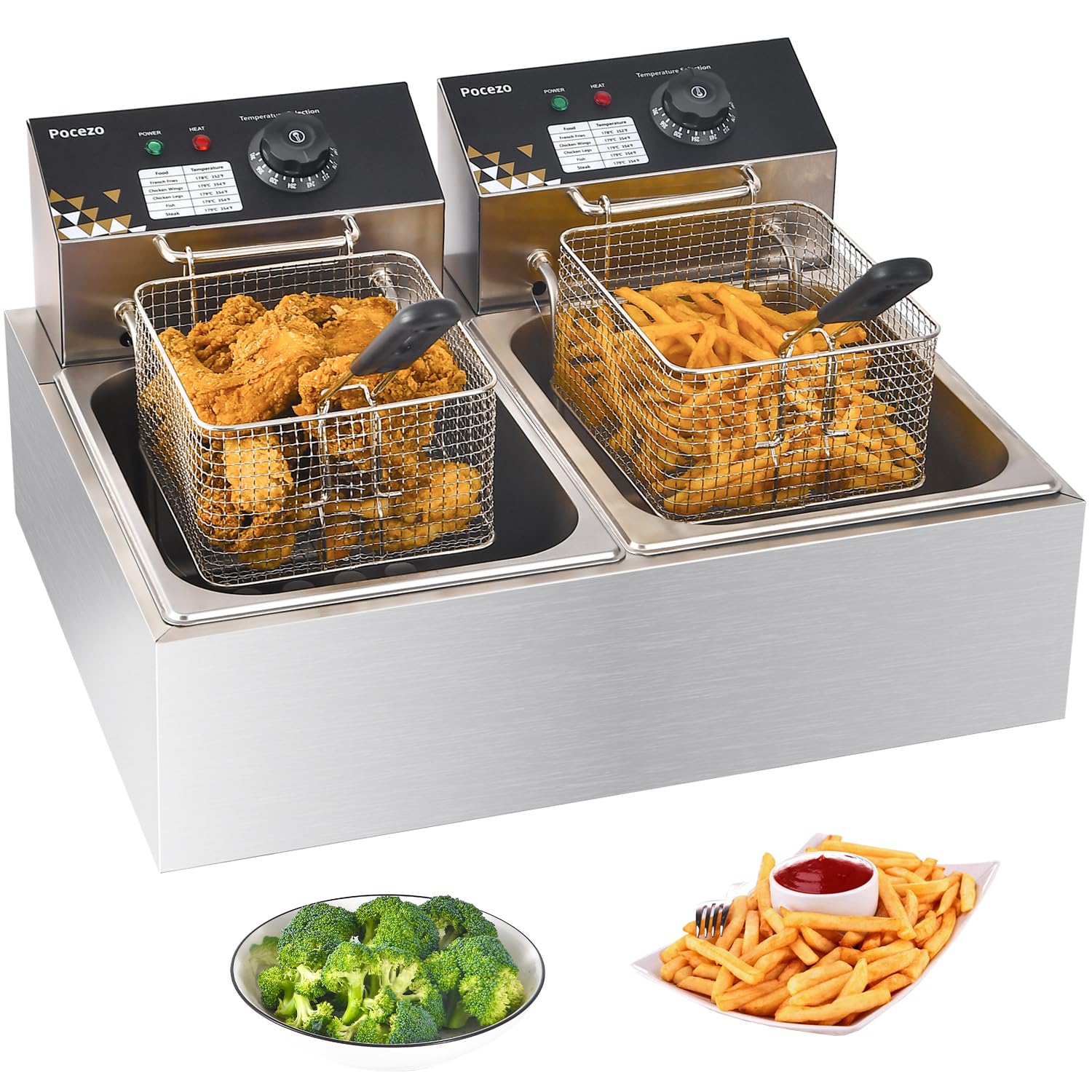 Pocezo Electric Deep Fryer 17.2L