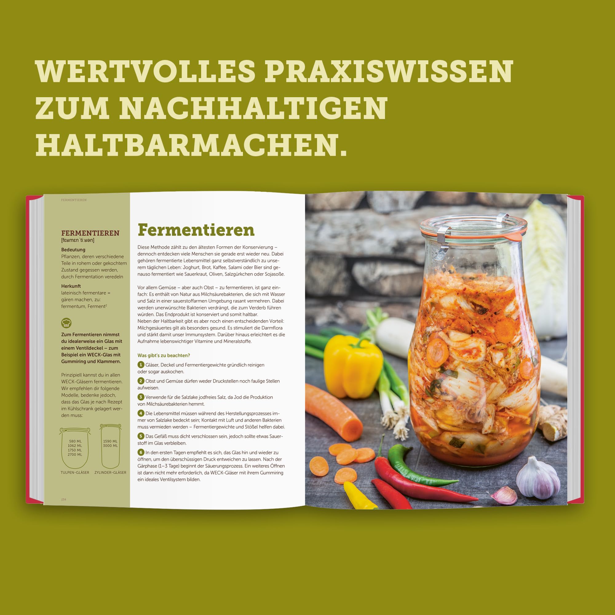 Weck Das original Einkochbuch: Grundlagen, Rezeptideen, Tipps & Tricks zum Einwecken & Fermentieren