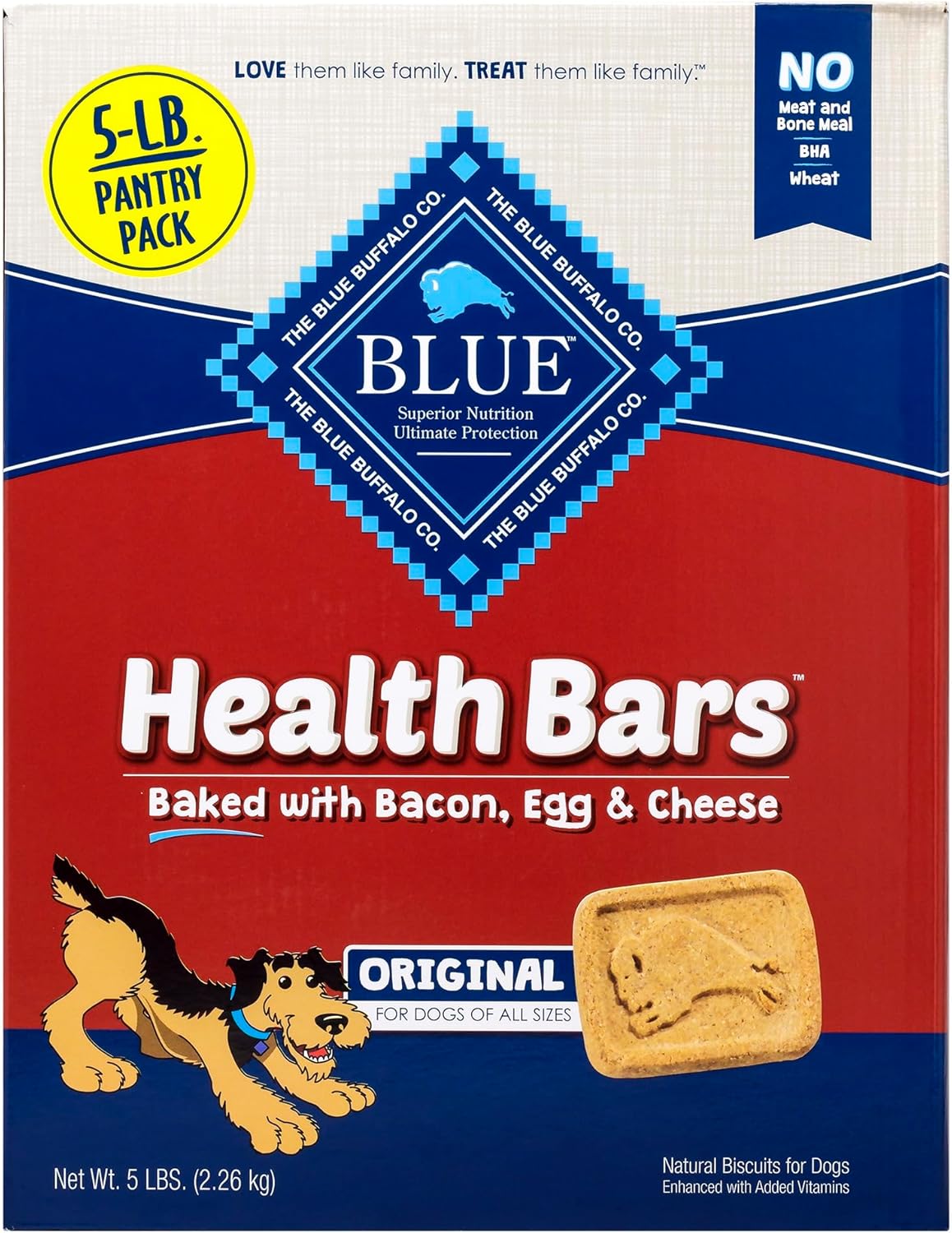 The Blue Buffalo Health Bars for Dogs 5 Lb Pantry Pack, 5 Lb