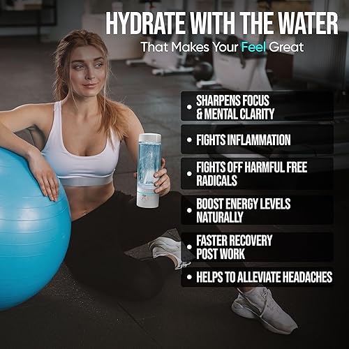 Miniatura 7 de Qlife Unidad de purificación de agua de hidrógeno molecular - Electrodo de cámara dual de 9 capas, titanio recubierto de platino, agua enriquecida