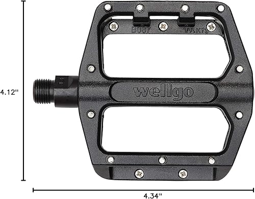 Miniatura 5 de /16" Aleación Plataforma BMX/ATB Pedales - Negro