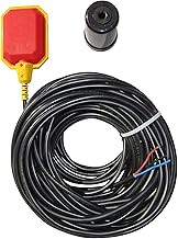 Float Switch for Sump Pump -100-Foot Water Level Sensor with Honeywell Microswitch and Adjustable Tether Length for Ground Water Bilge Pump and Water Tank – Non-Corrosive PP Casing, Rated to 13 Amps