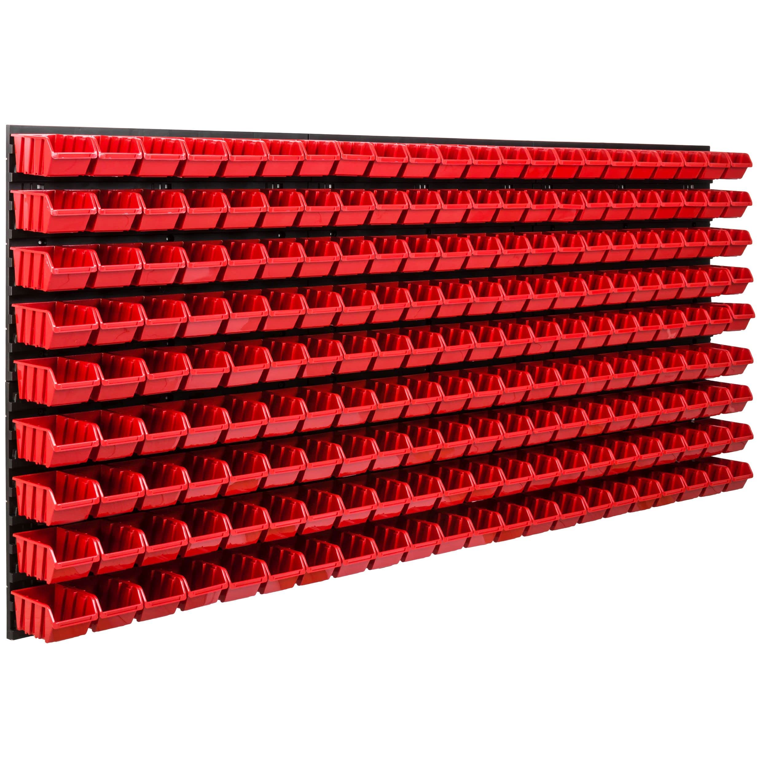 SimpleThing Système de rangement étagère d'atelier | 172 x 78 cm | 198 pièces. Boîte | Étagère murale avec boîtes empilables - Plaques murales extra solides - Étagère murale perforée - Étagère de