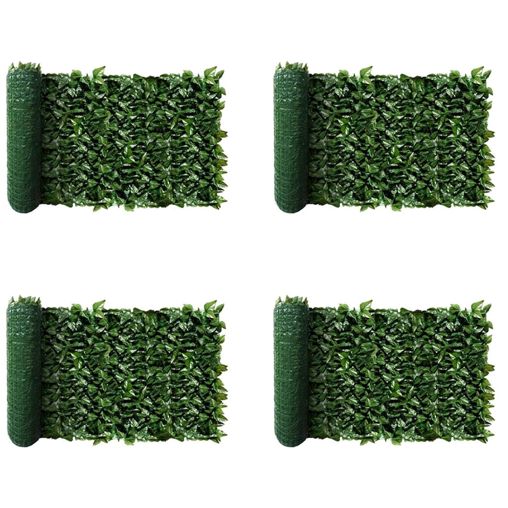 Feuilles artificielles pour cacher le vis-à-vis d'un grillage avec un écran de clôture extensible
