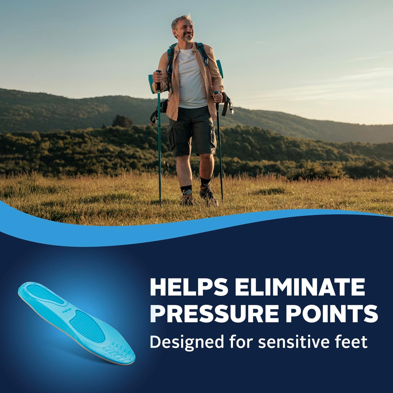 Airplus Diabetic Insoles for Sensitive Feet, Plastazote® Top Cover, Foam Cushioning, Trim to Fit, Slim Profile, Gentle Arch Support, Fits Casual, Athletic & Dress Shoes, Women's 5-11 - Image 3