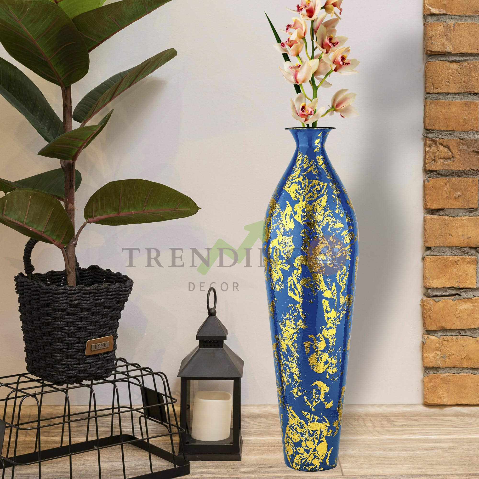 Metal Flower Vase - 24 Inch Home Decor -14