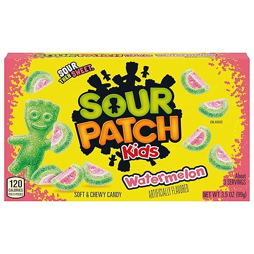 SOUR PATCH Kids Sandía Soft & Chewy Candy, 3.5 oz
