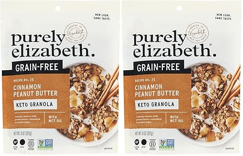 Miniatura 14 de purely elizabeth Puramente Elizabeth GrainFree Superfood Granola GlutenFree Vegan + Paleo Keto Certificado hecho con puré orgánico 8oz, mantequilla