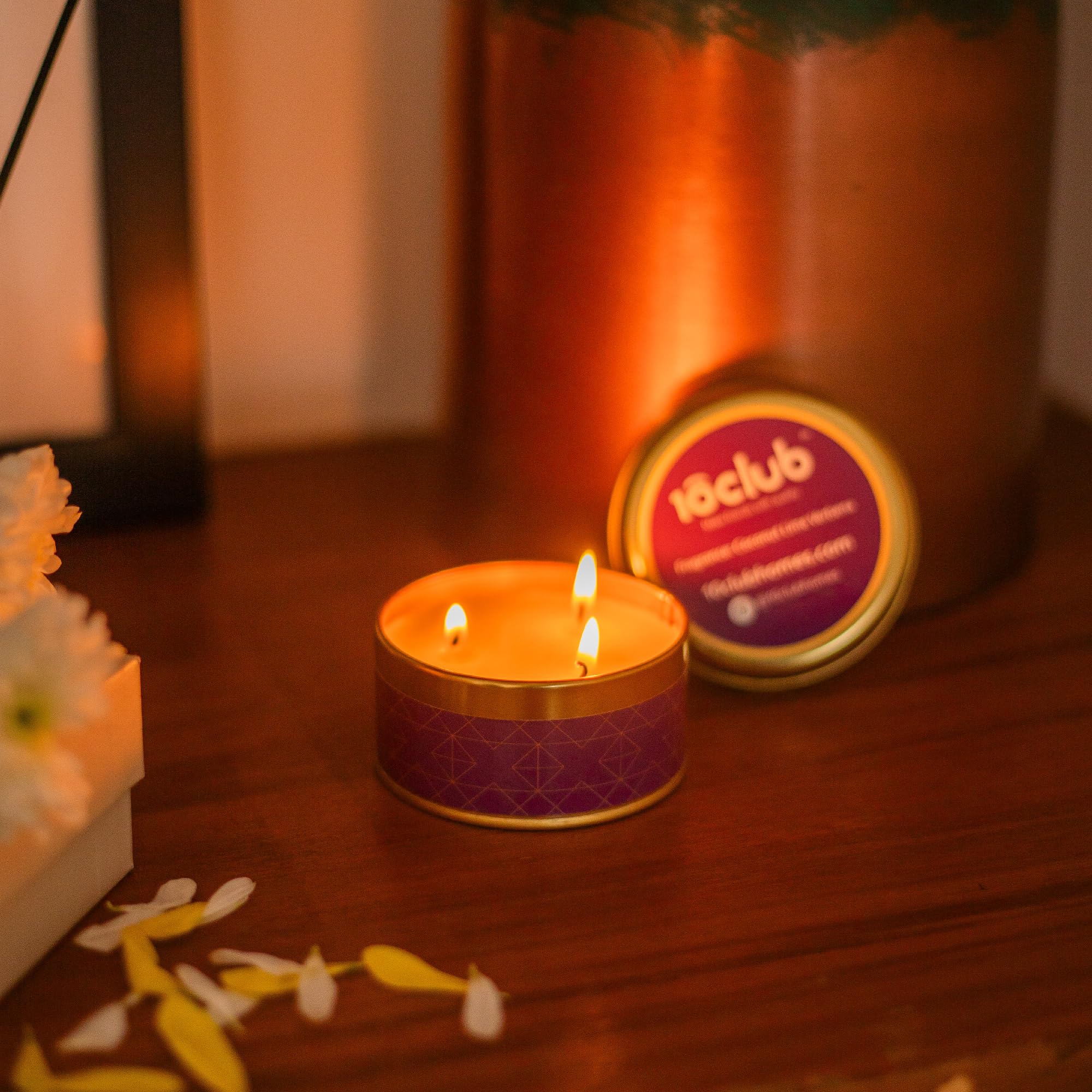 10Club Luxury Scented Candle | 130gm | 10-15 Hrs | Fragrance Coconut Lime Verbena | Aromatherapy Votive Jar | Premium Aromatic Decorative Scented Wax Candles Home Decor, Bedroom