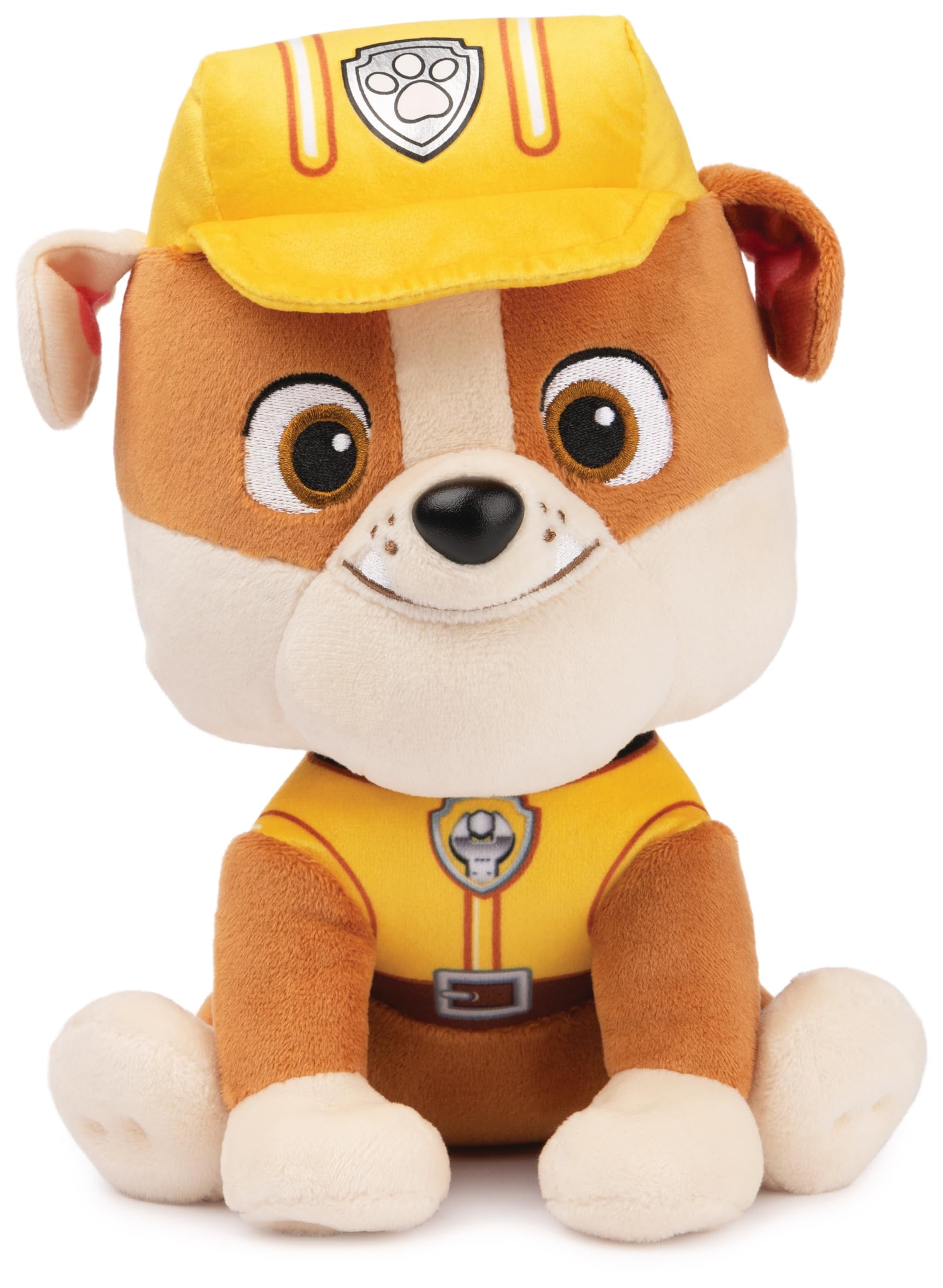 GUND PAW Patrol Rubble Plüschtier, 23 cm - hochwertiges Kuscheltier für Fans der beliebten TV-Serie, ab 1 Jahr empfohlen