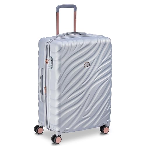DELSEY PARIS Alexis Durable Luggage Expandable 25 Inch Platinum Rose Gold