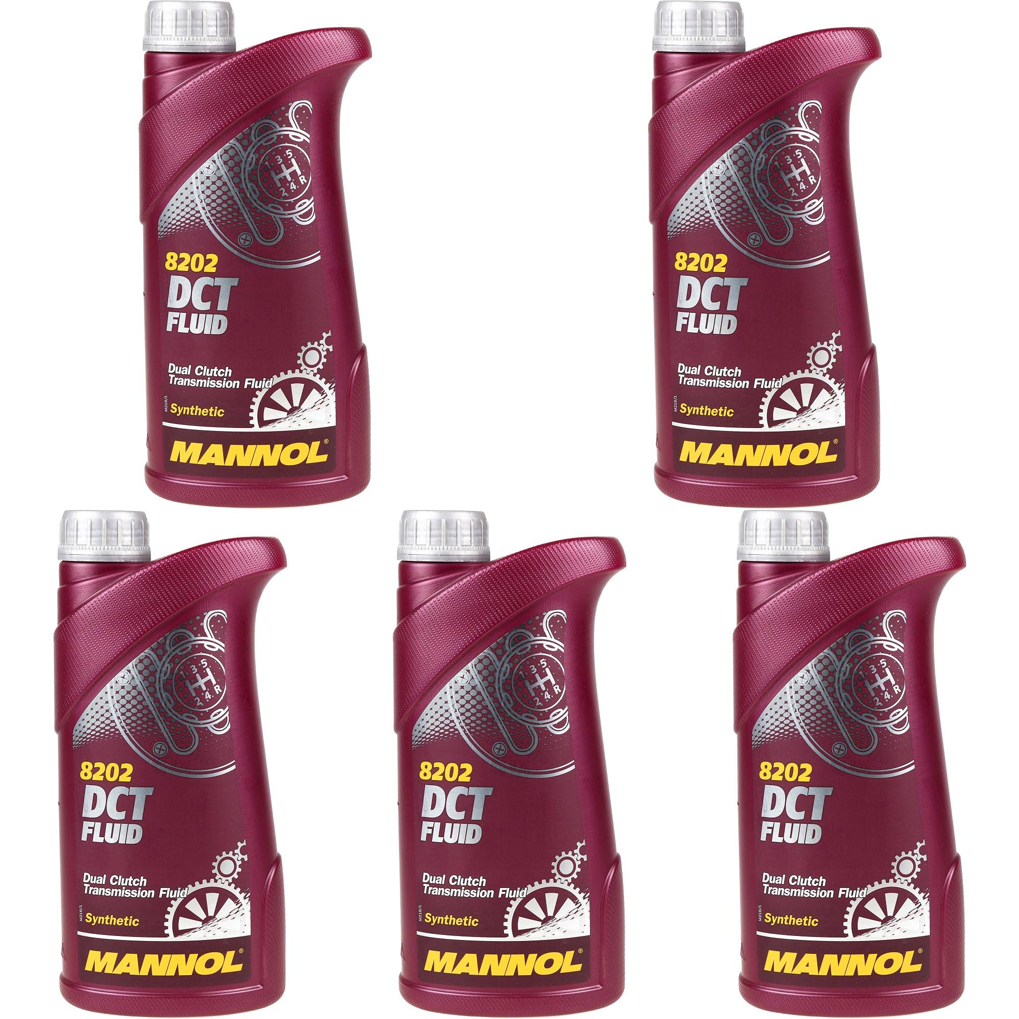 QR-Parts Set 85459976 MN8202-1 5x1 Liter Original MANNOL Getriebeöl 8202 DCT Fluid Gear Oil